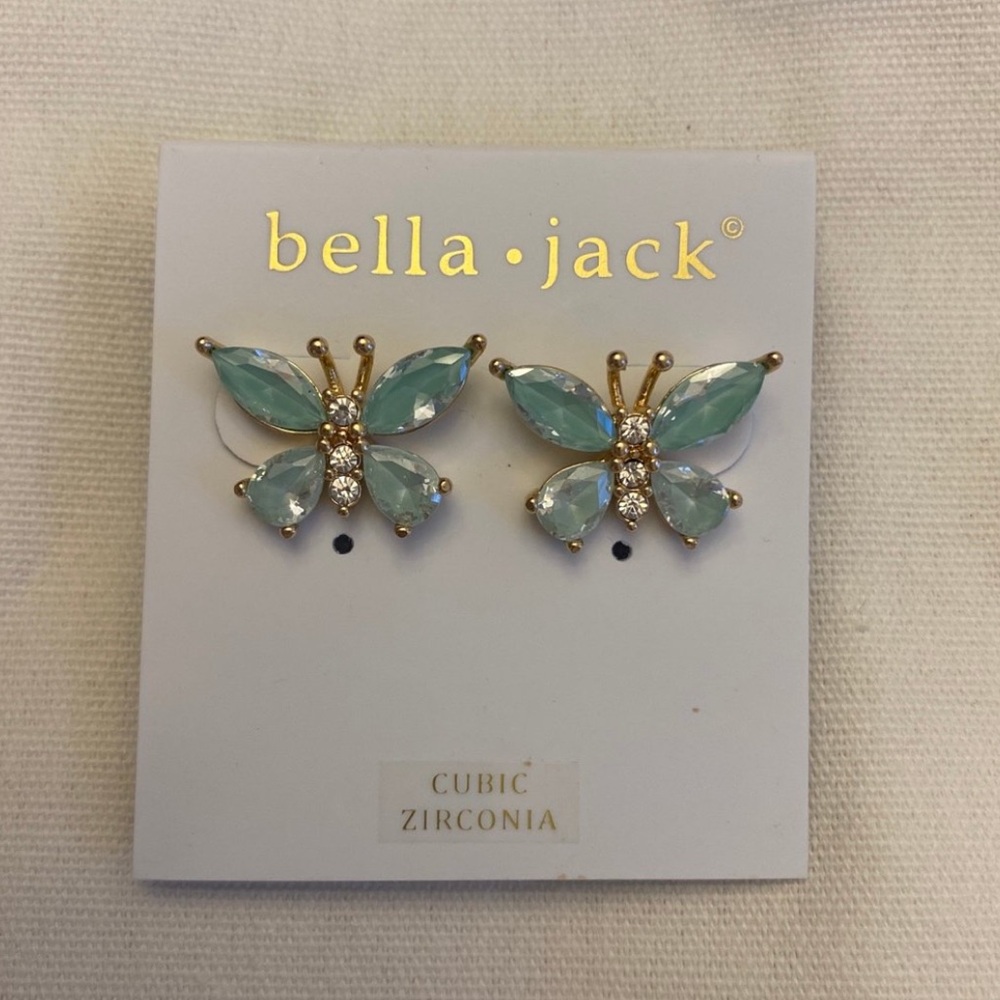 Bella Jack Butterfly Stud Earrings